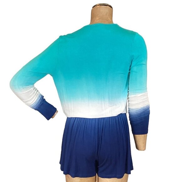 Young Fabulous & Broke Howell Romper Ombre Soft Modal Surplice V-Neck XS 283i - Picture 8 of 11